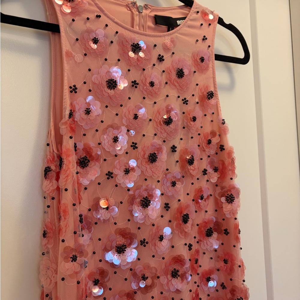 Pink Sequin Maxi Dress - Picture 3 of 6